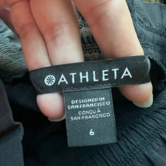Athleta Trekkie Black High Rise Parachute Pant Size 6 - Picture 6 of 9